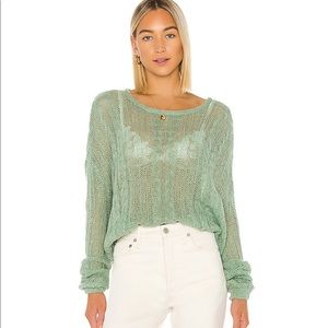 Free People Angel Soft Pullover in Mint size small